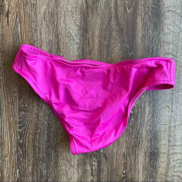 Kona Sol Pink Banded Hips Bikini Bottoms Size Small - Picture 4 of 4
